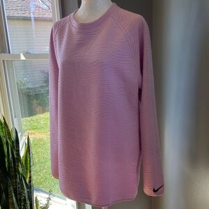 Nike Women's Dri-Fit Wave-Texture Crew Sweatshirt